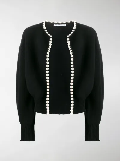 embellished black cardigan