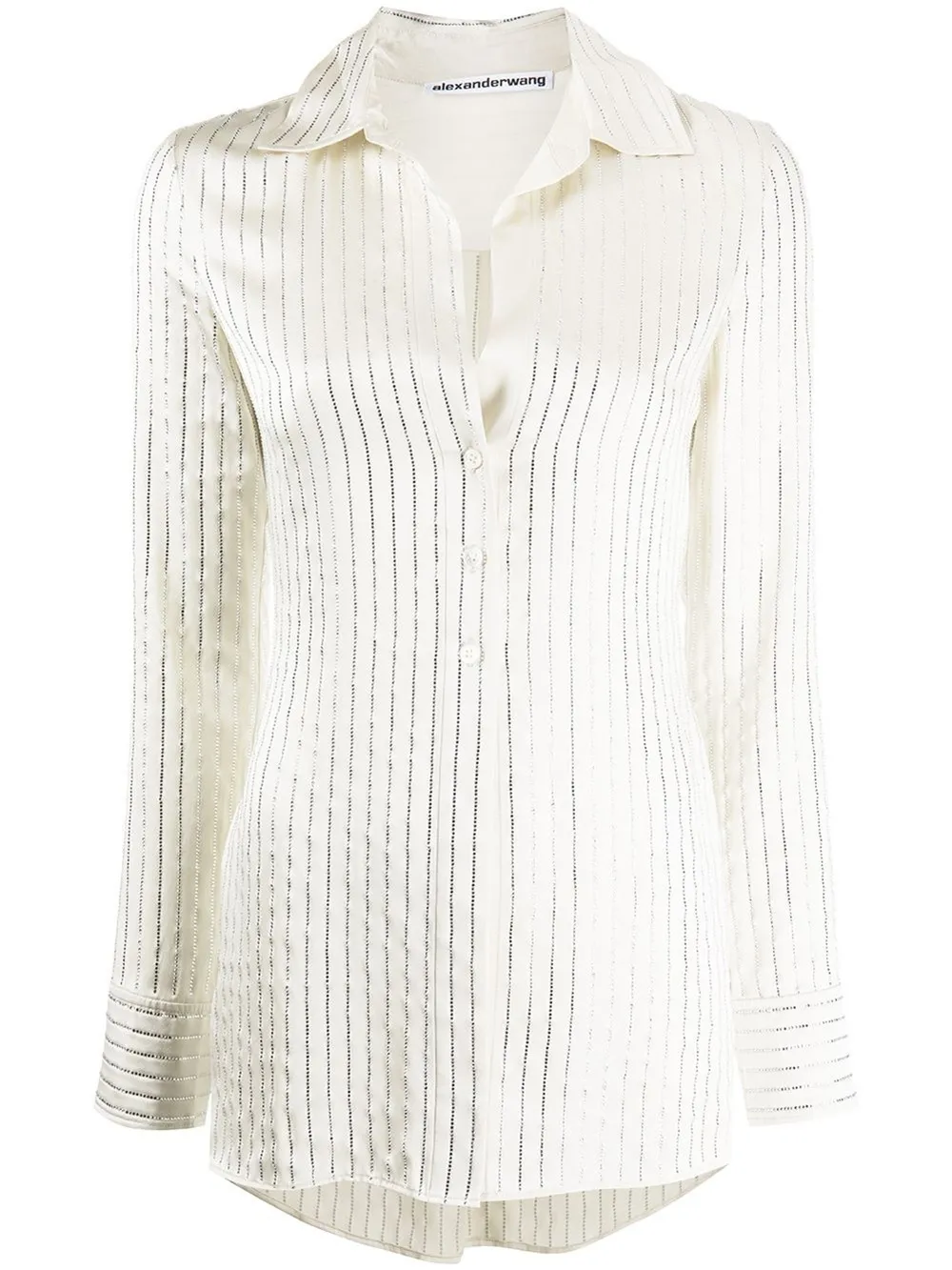 alexander wang crystal embellished shirt