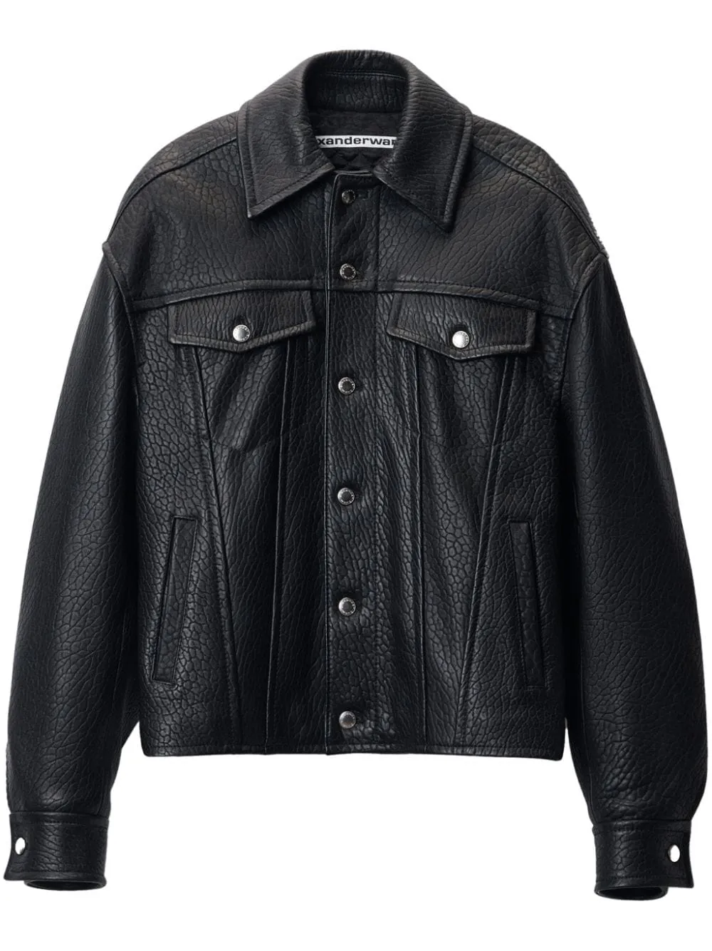 Alexander Wang curved sleeve leather jacket Eraldo RO