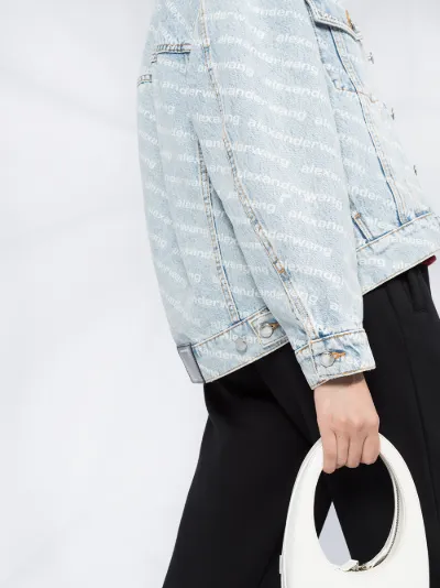 alexander wang pink denim jacket