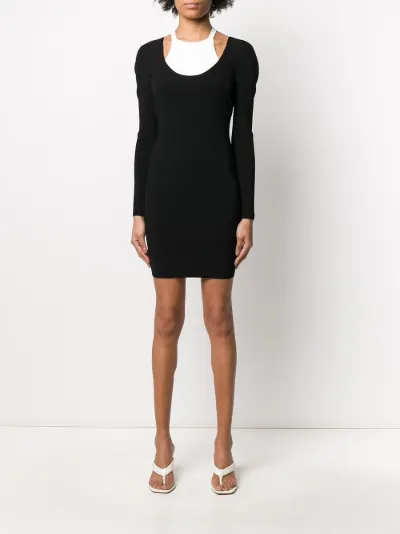 layered sweater dress