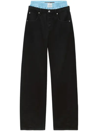 Alexander Wang layered wide-leg jeans | Eraldo.com BV