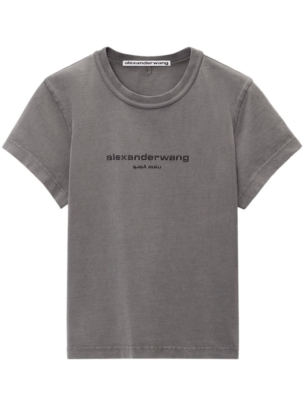 Alexander Wang logo-appliqué shrunken T-shirt | Eraldo.com LU