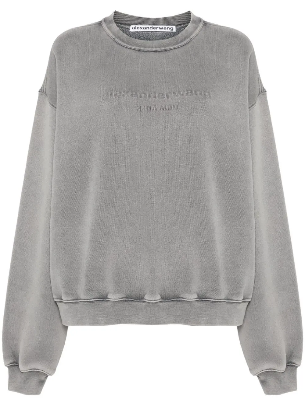 Alexander Wang logo embossed cotton sweatshirt Eraldo FK