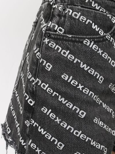 alexander wang shorts denim