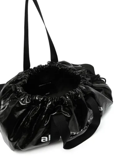 drawstring duffle handbag