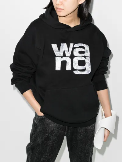 alexander wang logo print jeans