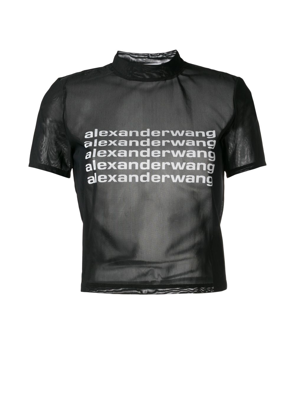 logo print sheer T-shirt, Alexander Wang