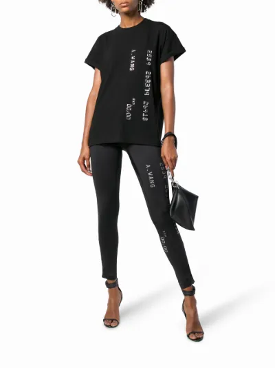 Alexander Wang logo printed leggings Eraldo US