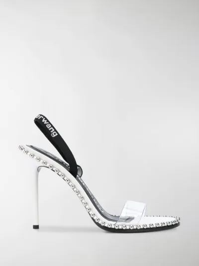 alexander wang nova sandals white