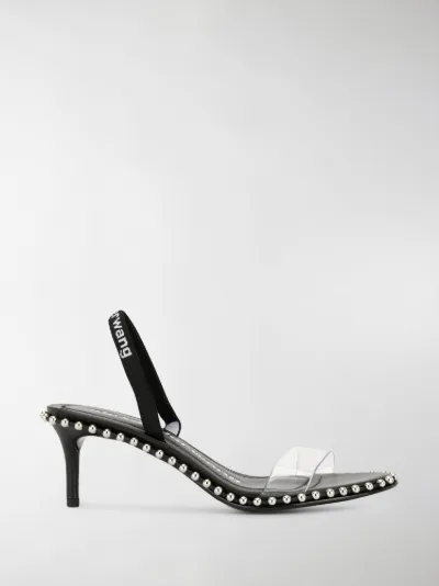 black patent sandals low heel