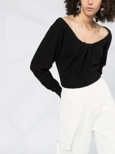 alexander wang off shoulder sweater