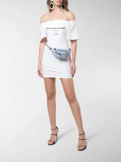 alexander wang off shoulder dress