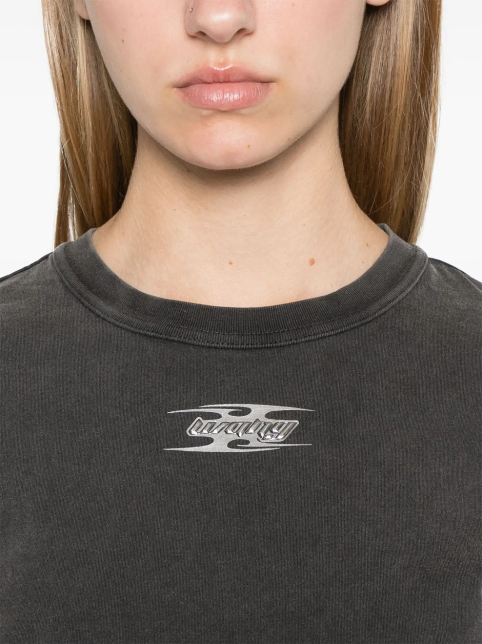 Alexander Wang puff logo shrunken T shirt Eraldo DE