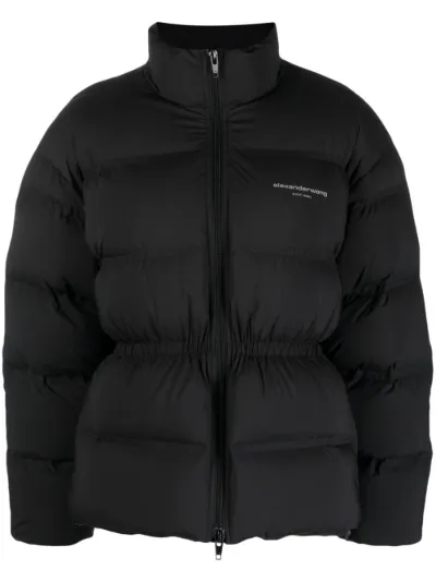 reflective-logo jacquard puffer jacket | Alexander Wang | Eraldo.com