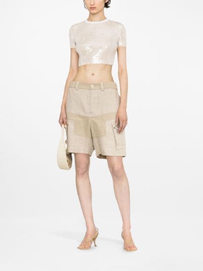 sequin-embellished T-shirt, Alexander Wang