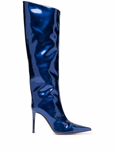 blue alexandre vauthier boots