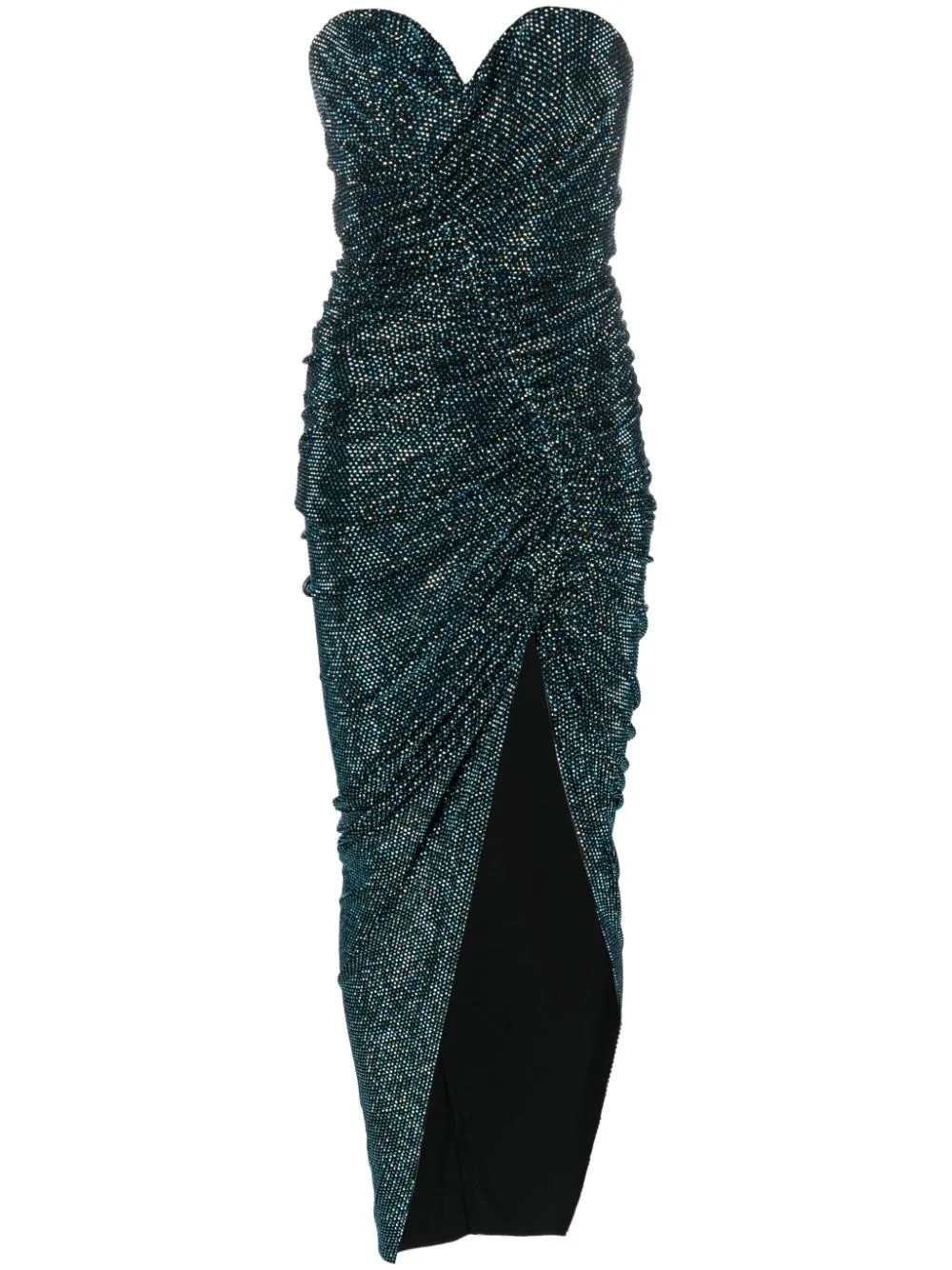 【Alexandre Vauthier】 High-neck draped maxiドレス High-neck draped maxi dress in black - Alexandre Vauthier