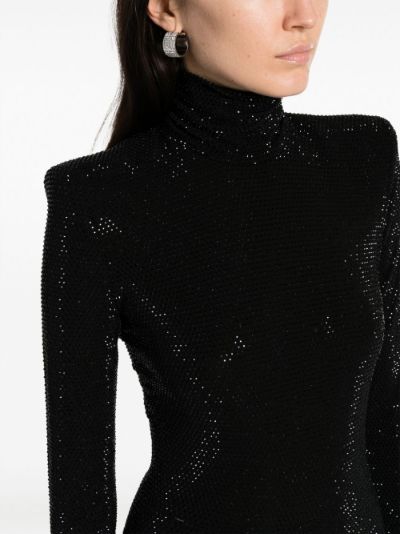 Alexandre Vauthier sequin-design shoulder-pad Bodysuit - Farfetch