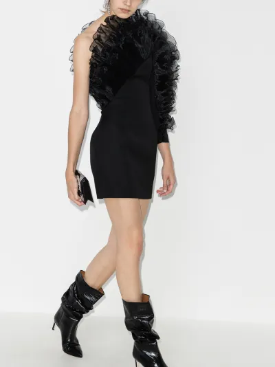 alexandre vauthier one shoulder dress