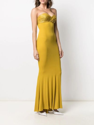 Alexandre vauthier yellow clearance dress