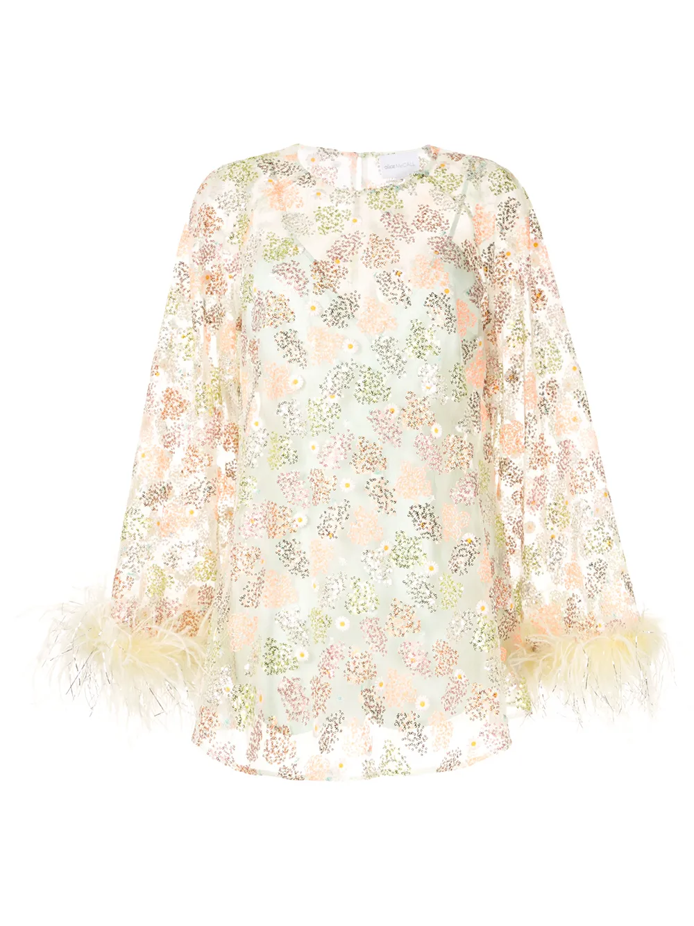 alice mccall feather dress