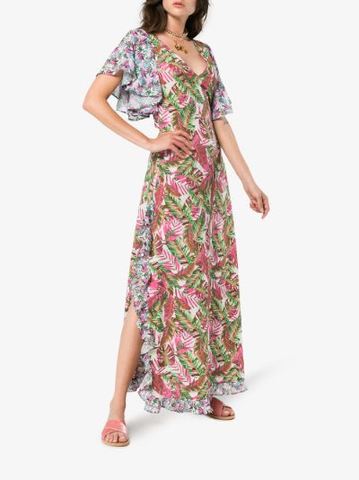 leandra floral maxi dress展示图