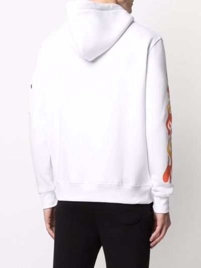 alpha industries printed tape hoody