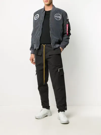 grey nasa bomber jacket