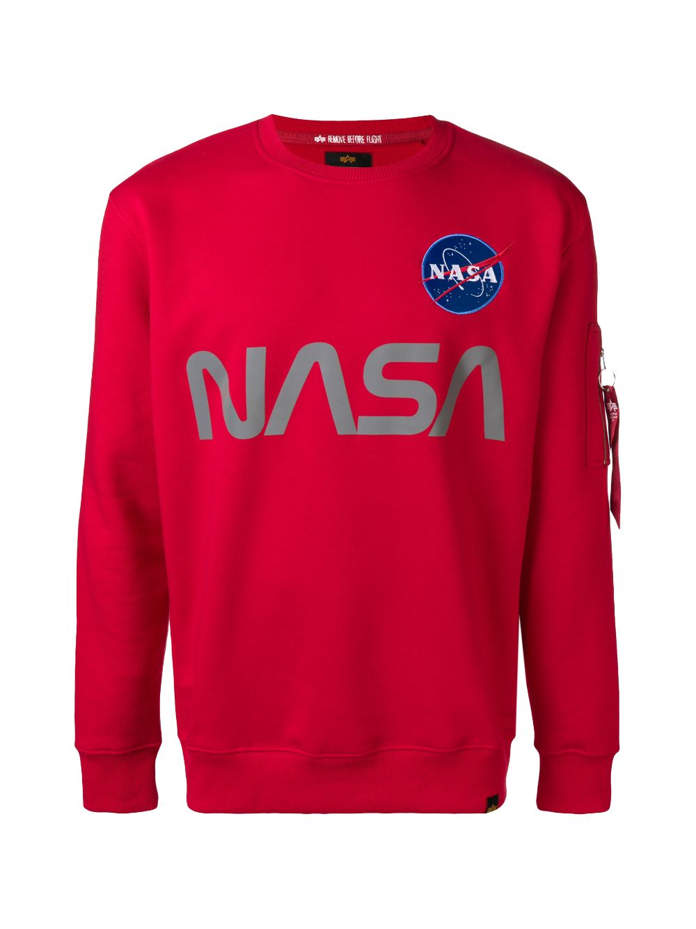 red nasa sweater