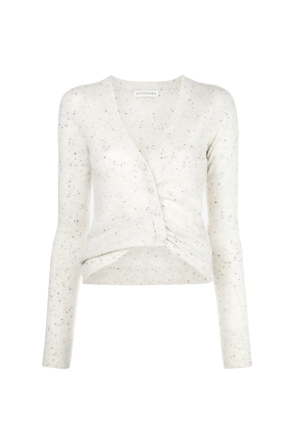 nude cropped cardigan