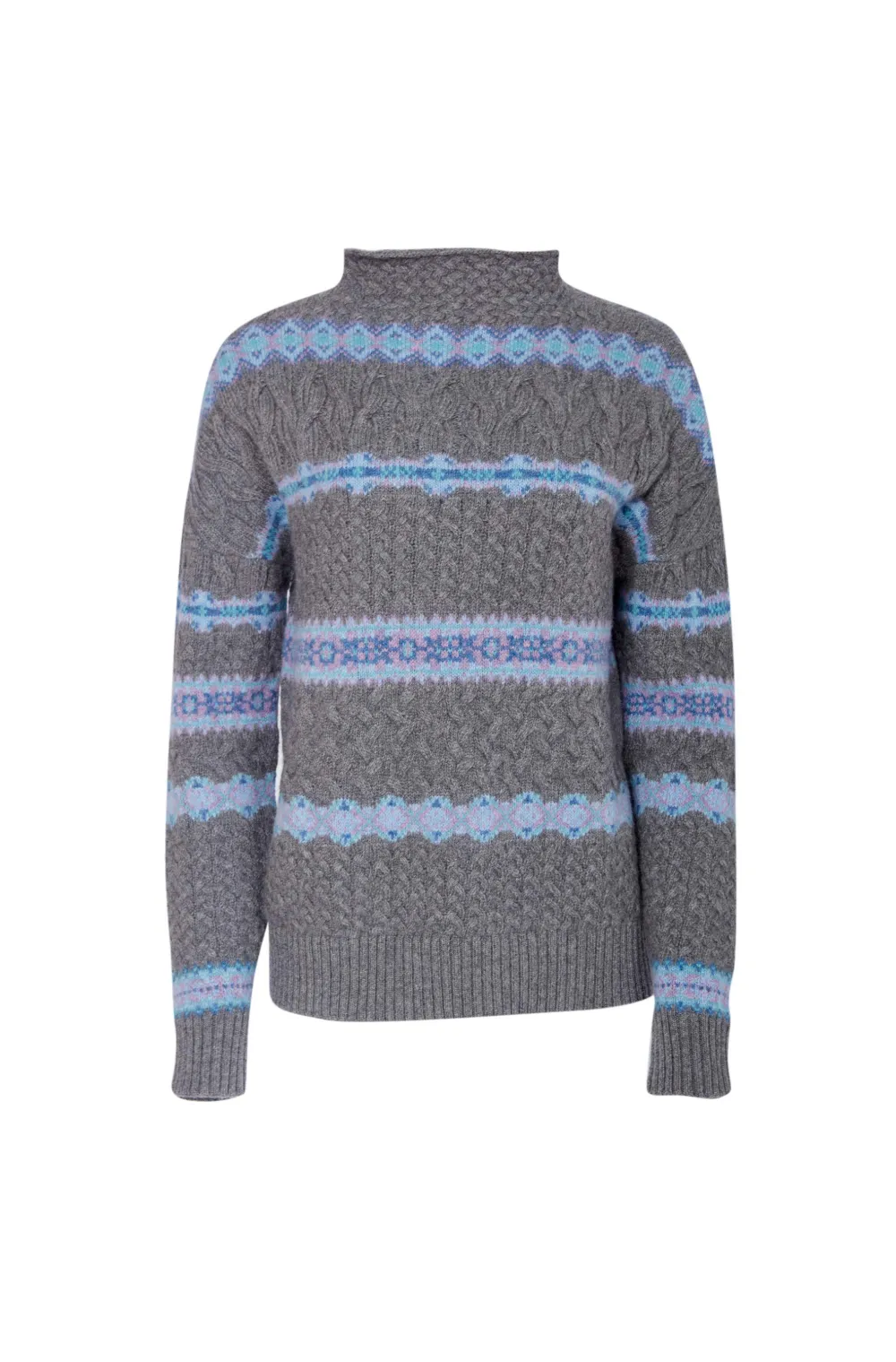 Pullover Mit Zopfmuster In Grau Altuzarra Official Site