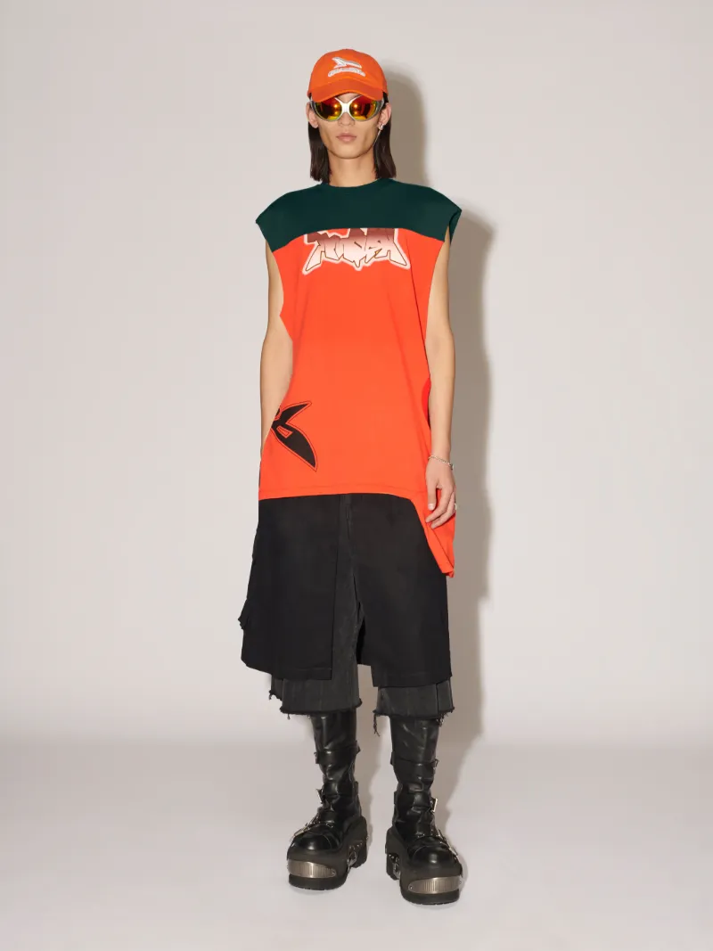 2WAY CUTOFF GR T-SHIRT