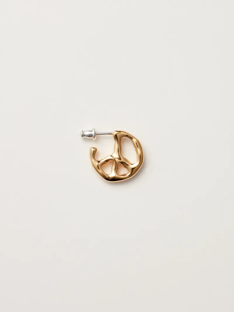 925 PEACE 吊饰耳环