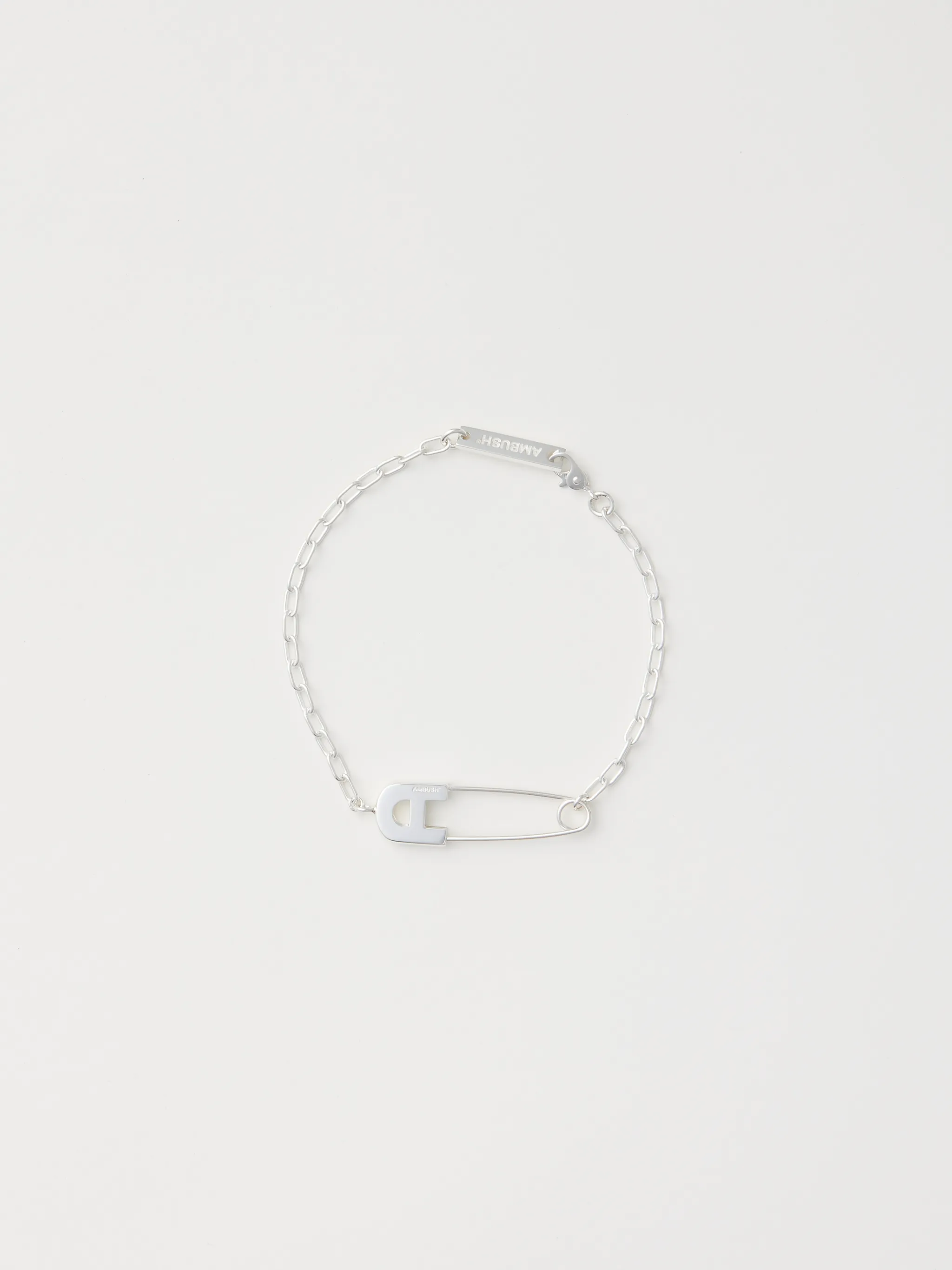 "A" SAFETY PIN BRACELET