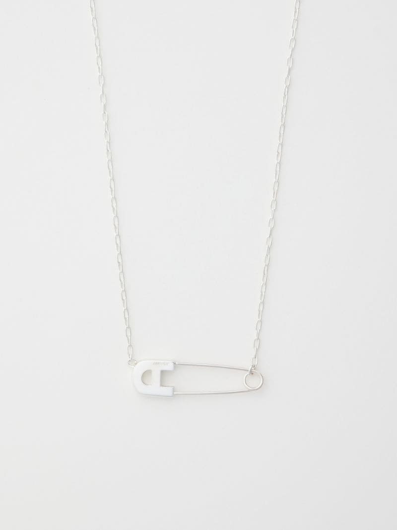 "A" SAFETY PIN NECKLACE