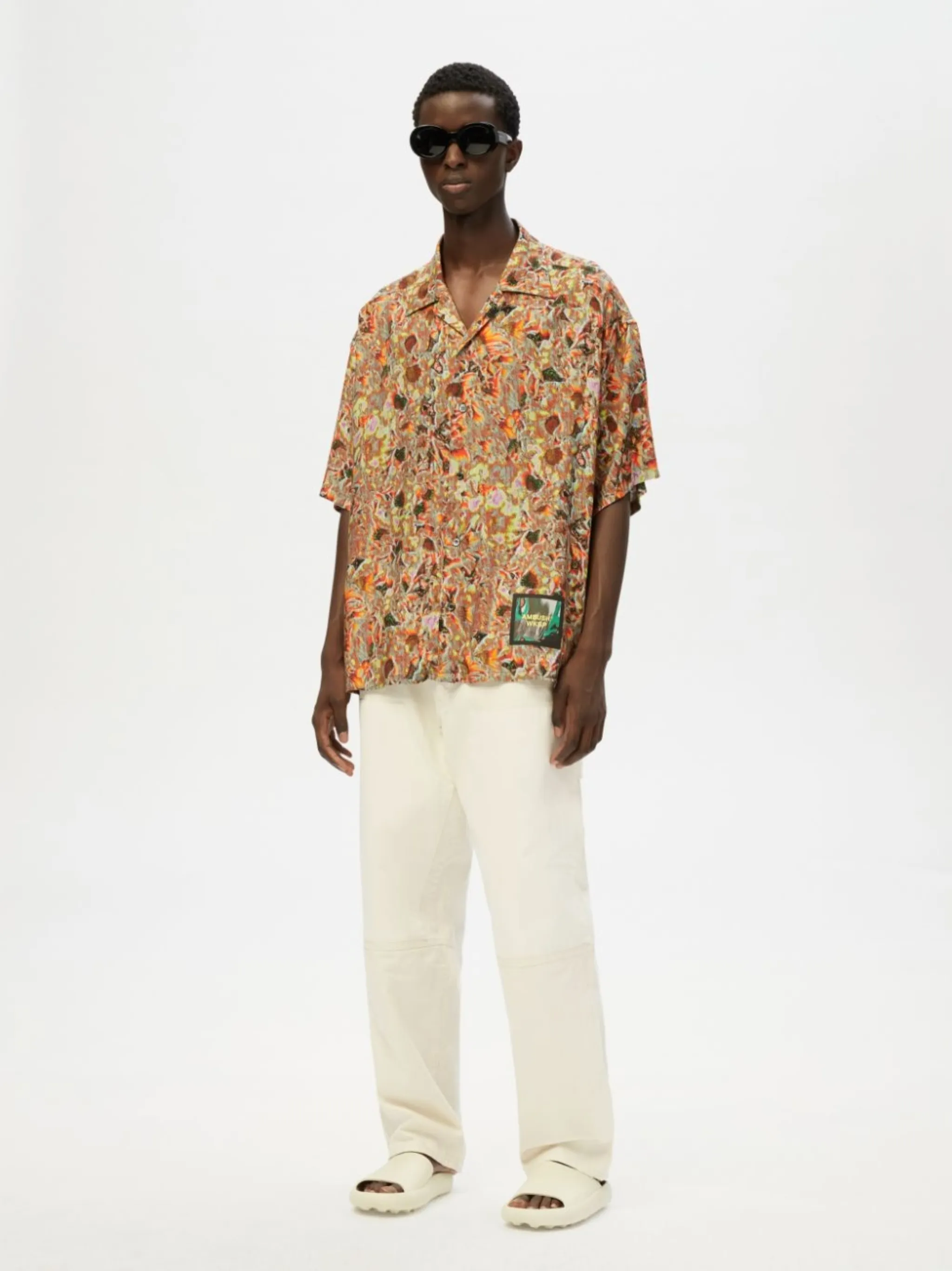 ABSTRACT-PRINT SHIRT