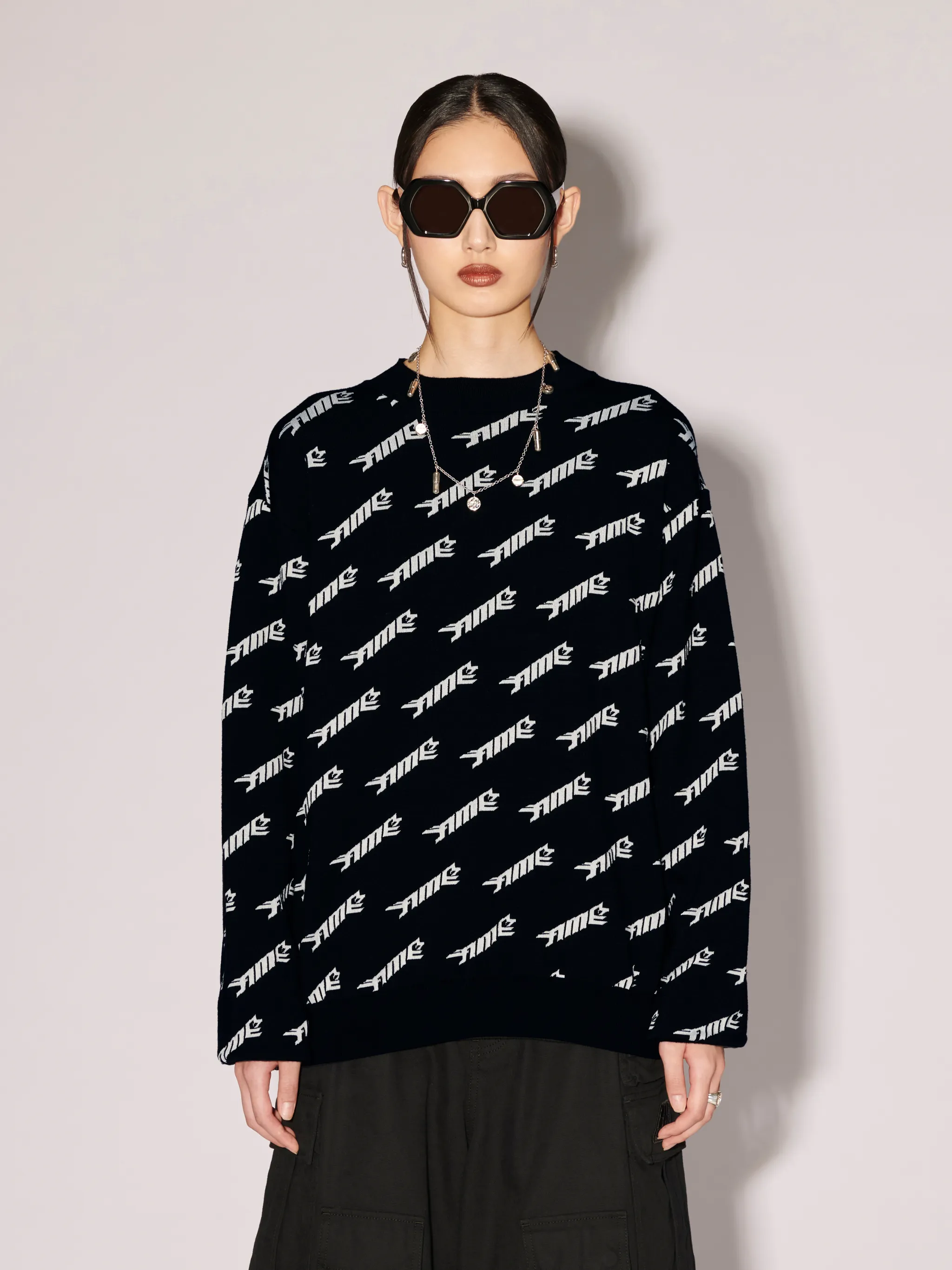 All Over Crewneck Sweater