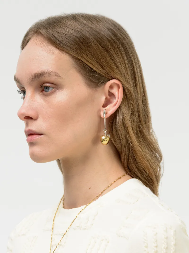 APPLE CHARM EARRING 925