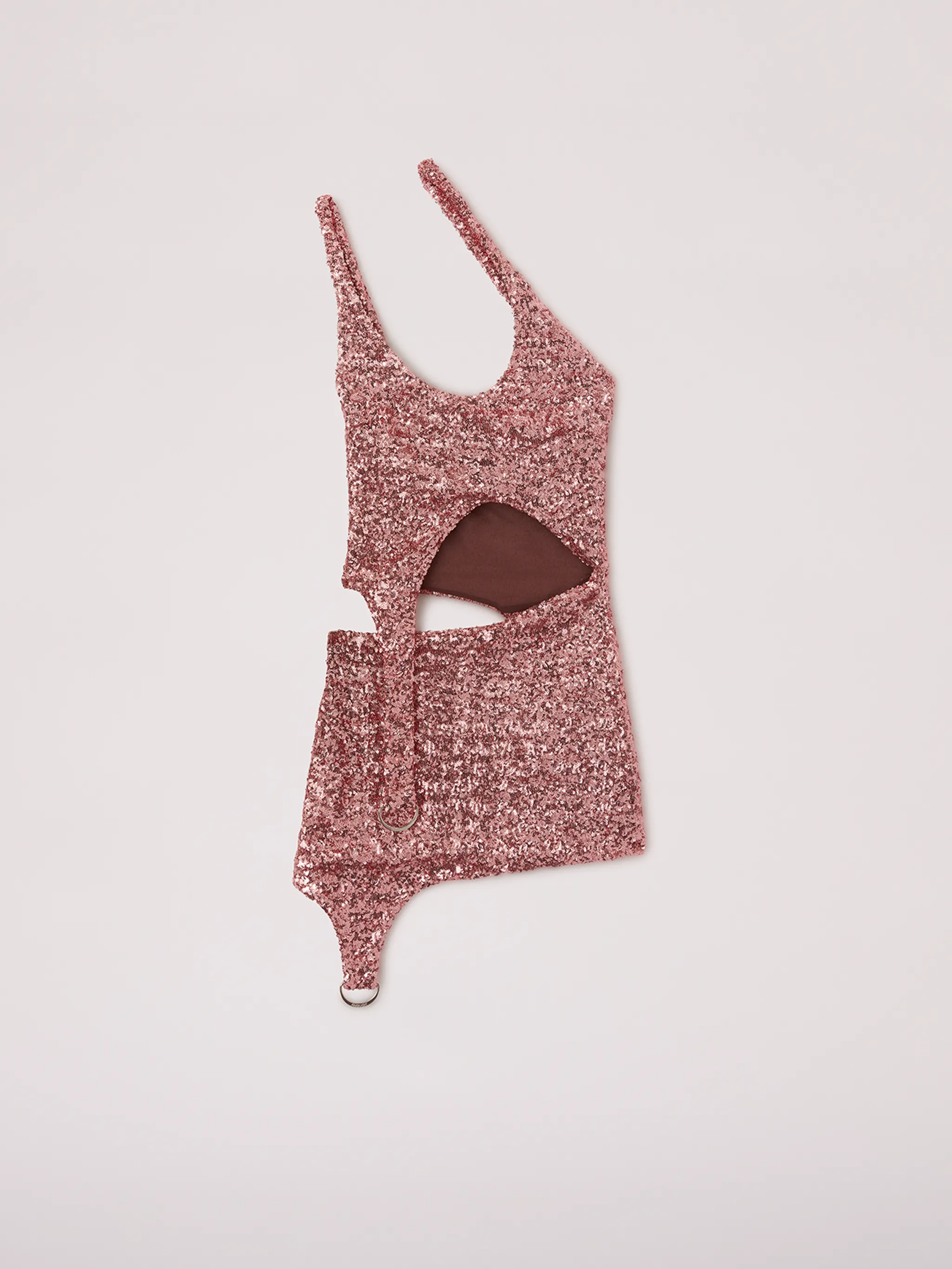 ASYMMETRIC HOLE MINI DRESS