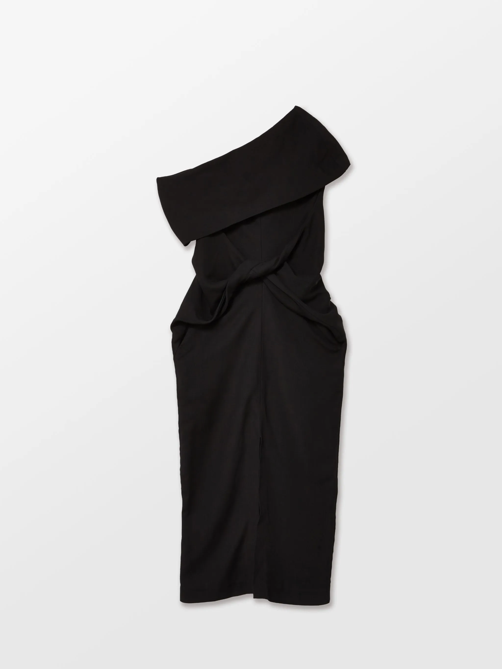grey mid length dress