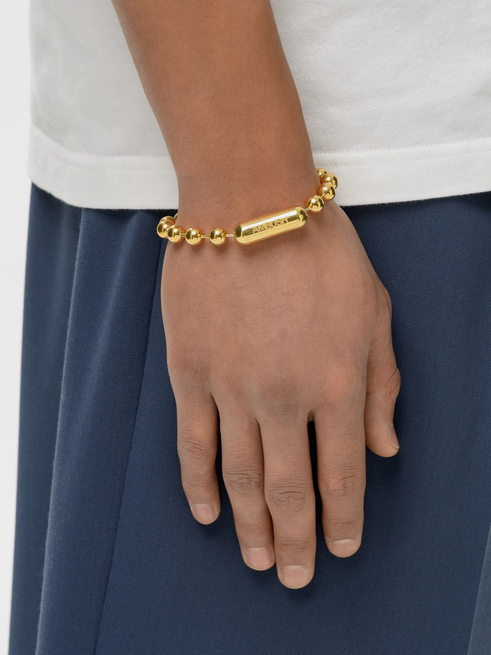 AMBUSH BALL CHAIN BRACELET GOLD - ブレスレット