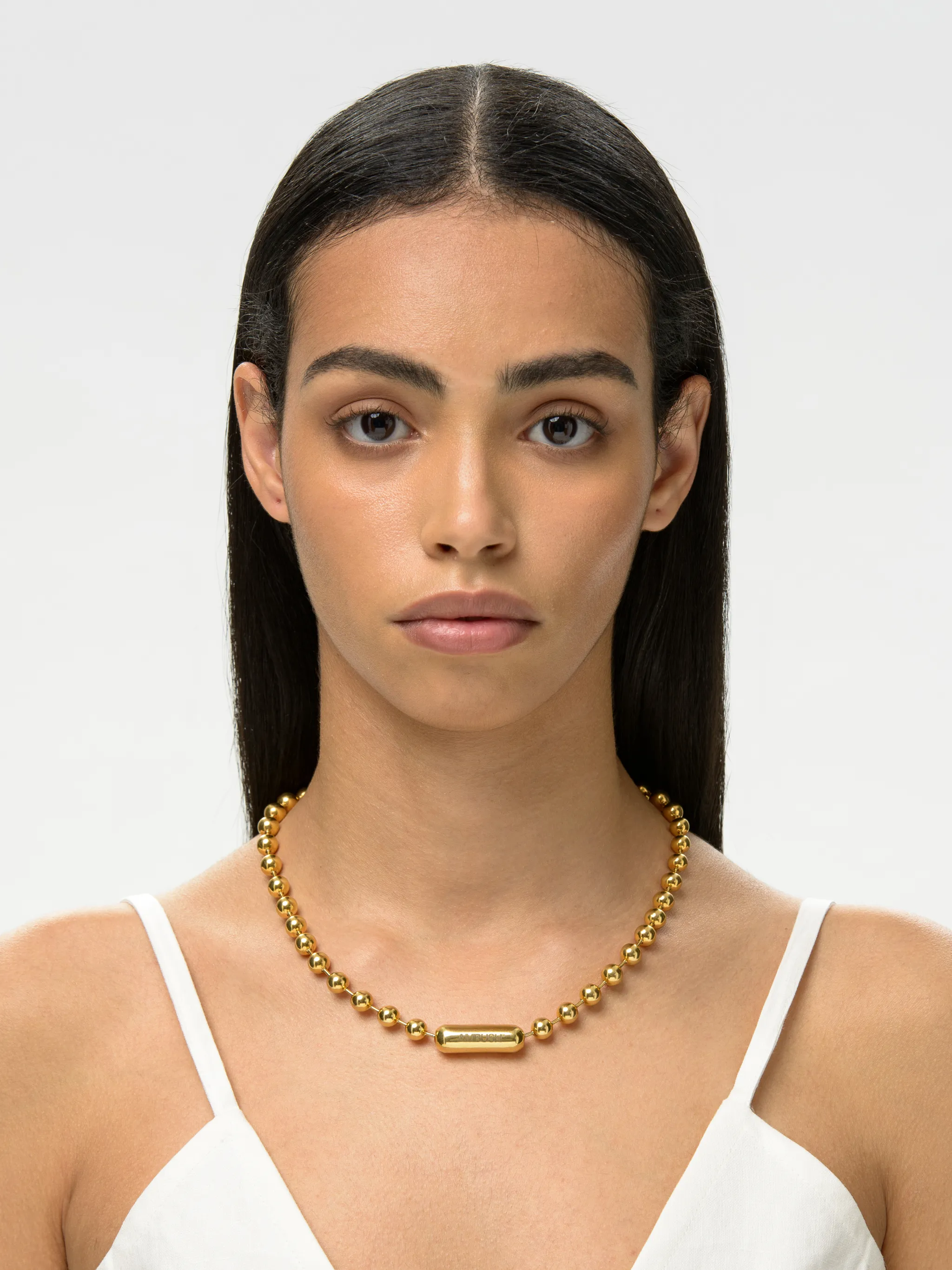 BALL CHAIN SHORT NECKLACE L AMBUSH® Official