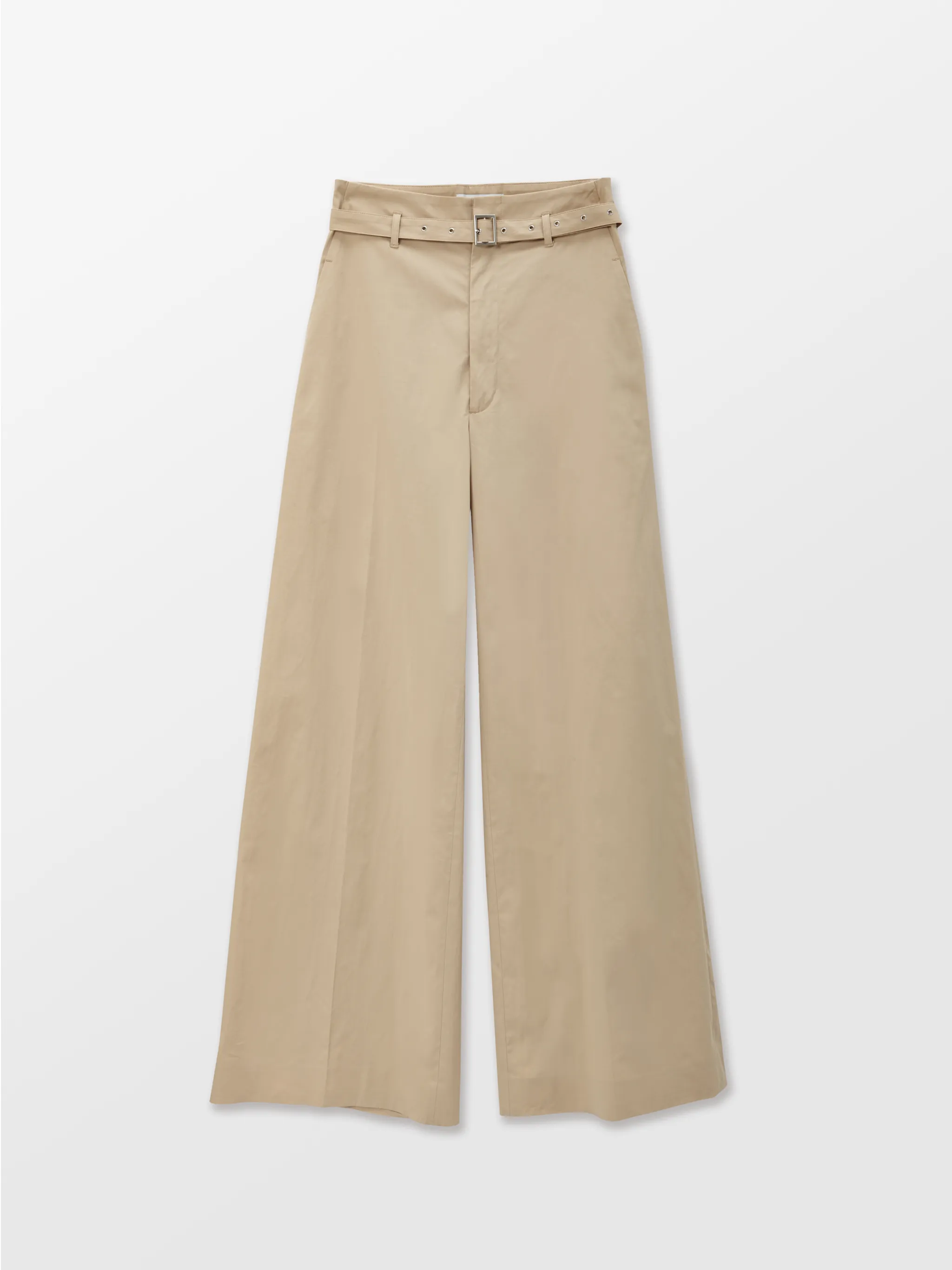 BELTED HIGH WAIST PANTS