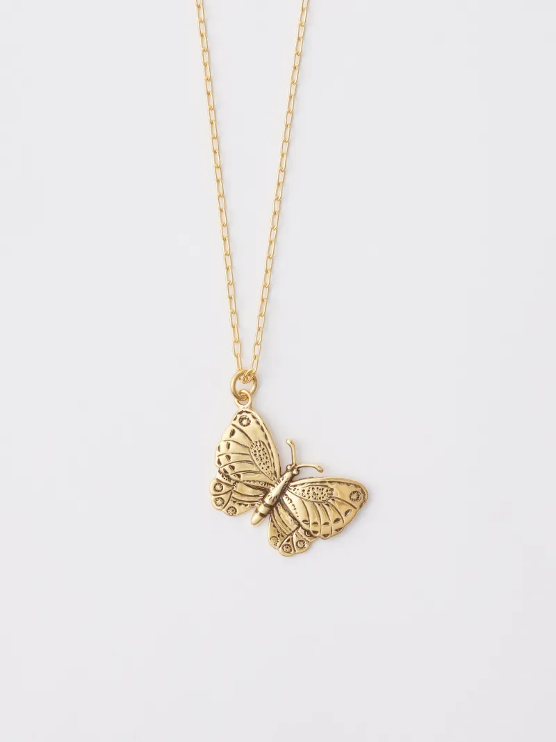 BUTTERFLY SMALL CHARM NECKLACE 925