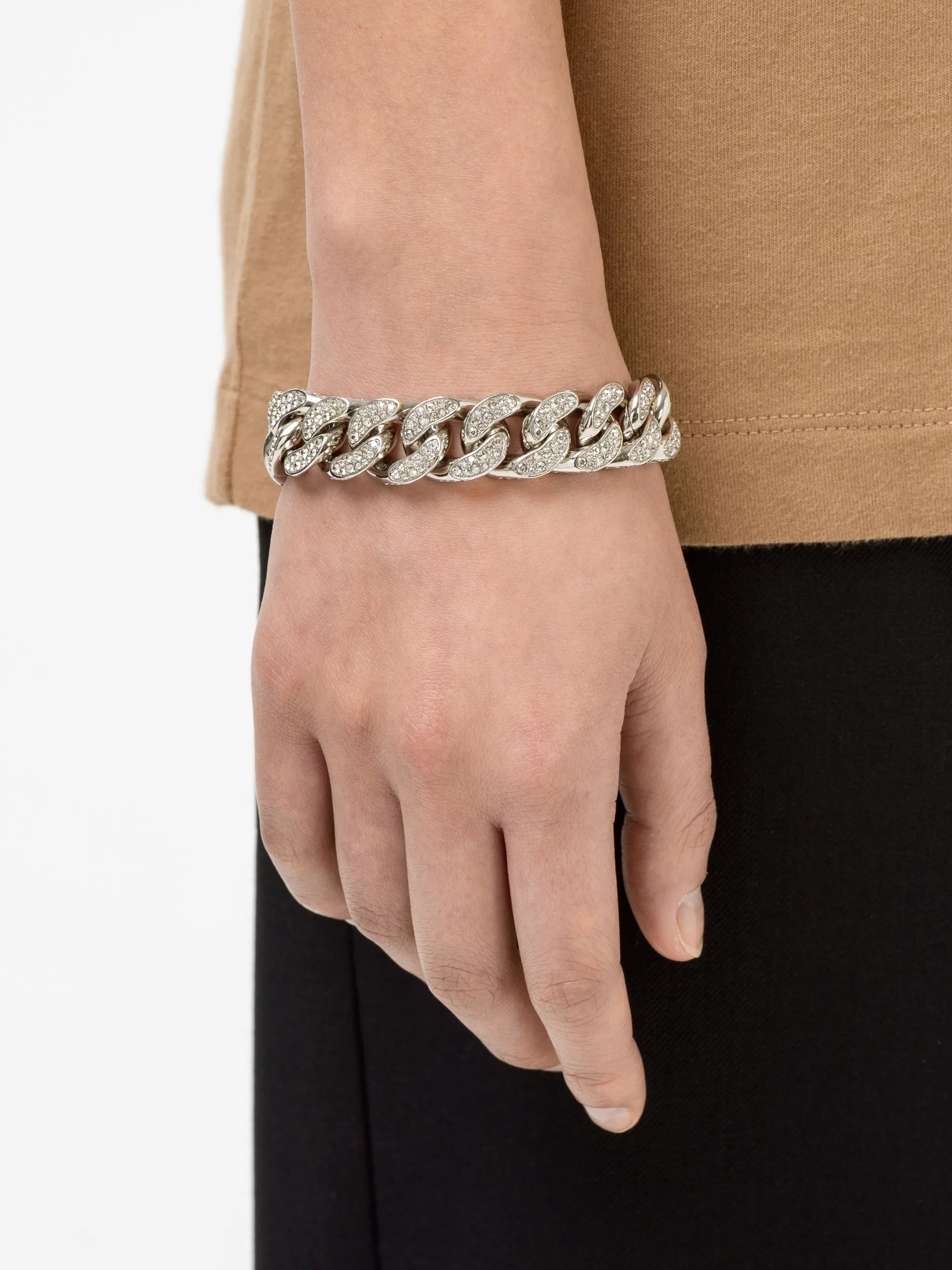 CARABINER PAVE CLASSIC CHAIN BRACELET