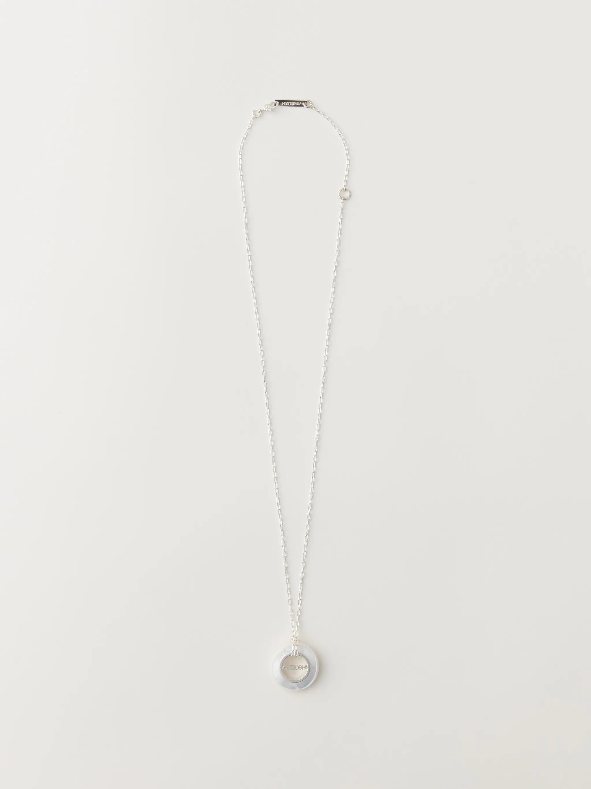 CARVED STONE CHARM NECKLACE