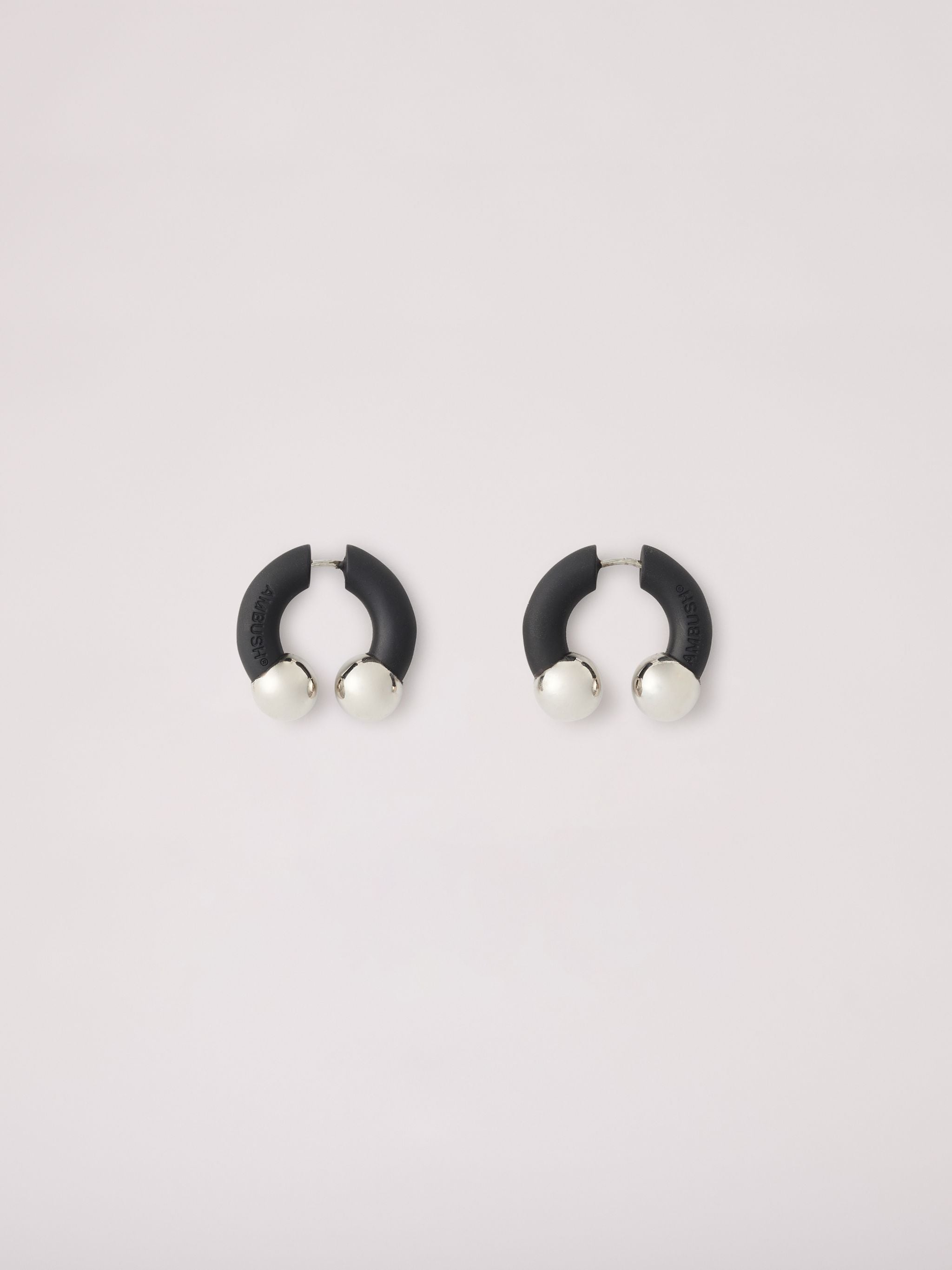 COLORED SMALL BARBELL EARRINGS