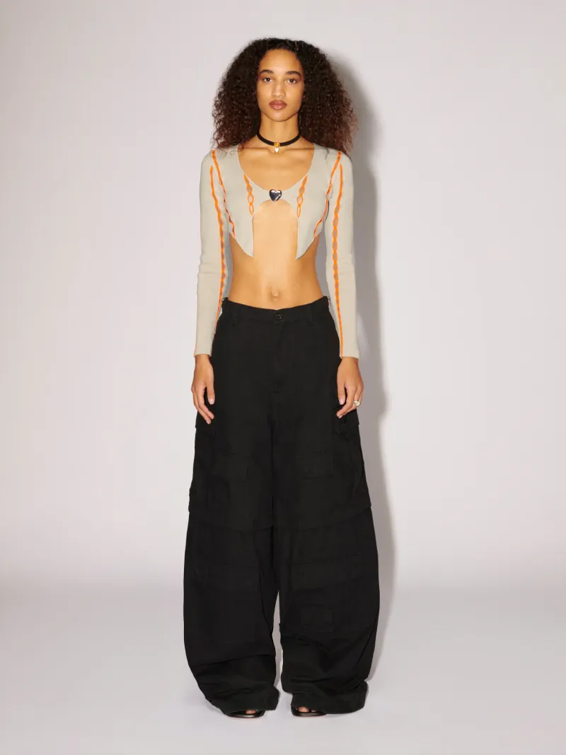 Crop Knit Cardigan