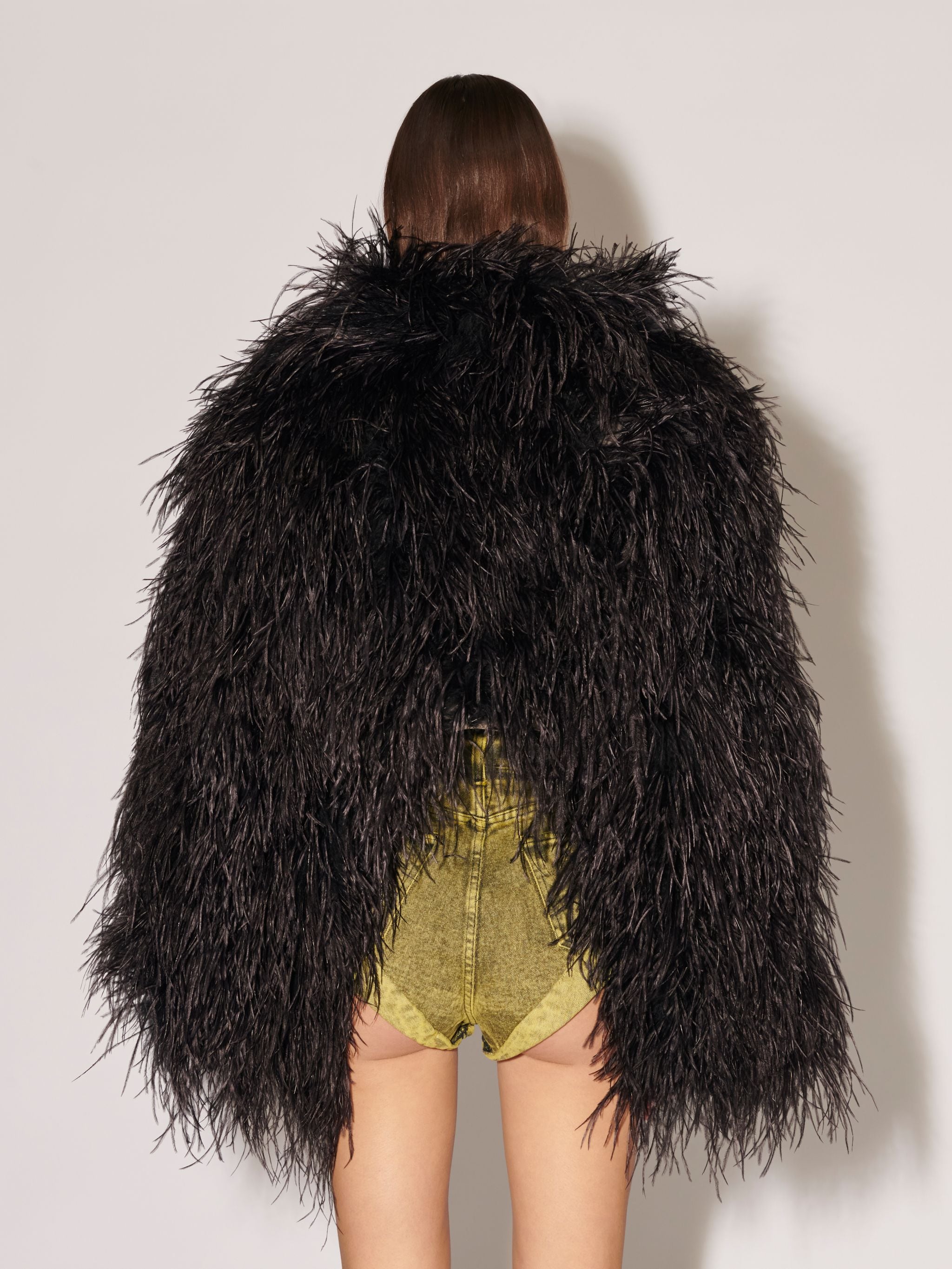 CROPPED FEATHER JACKET | AMBUSH® Official